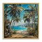 Stupell Industries Between Palms Beach Pathway Floating Frame By LSR Creative Studio